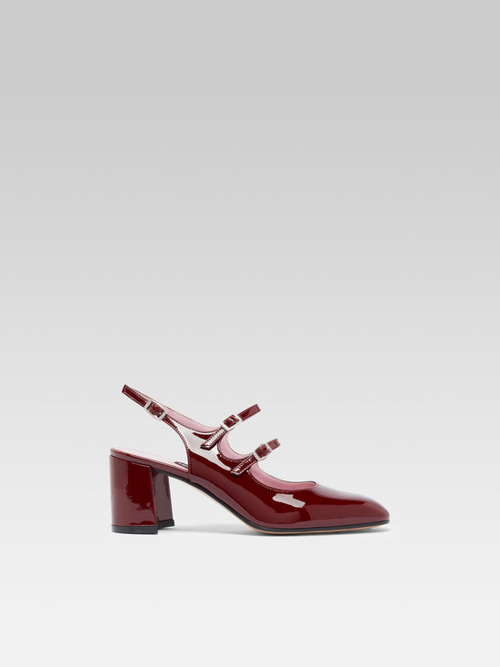 carel Banana - Babies slingback cuir verni bordeaux