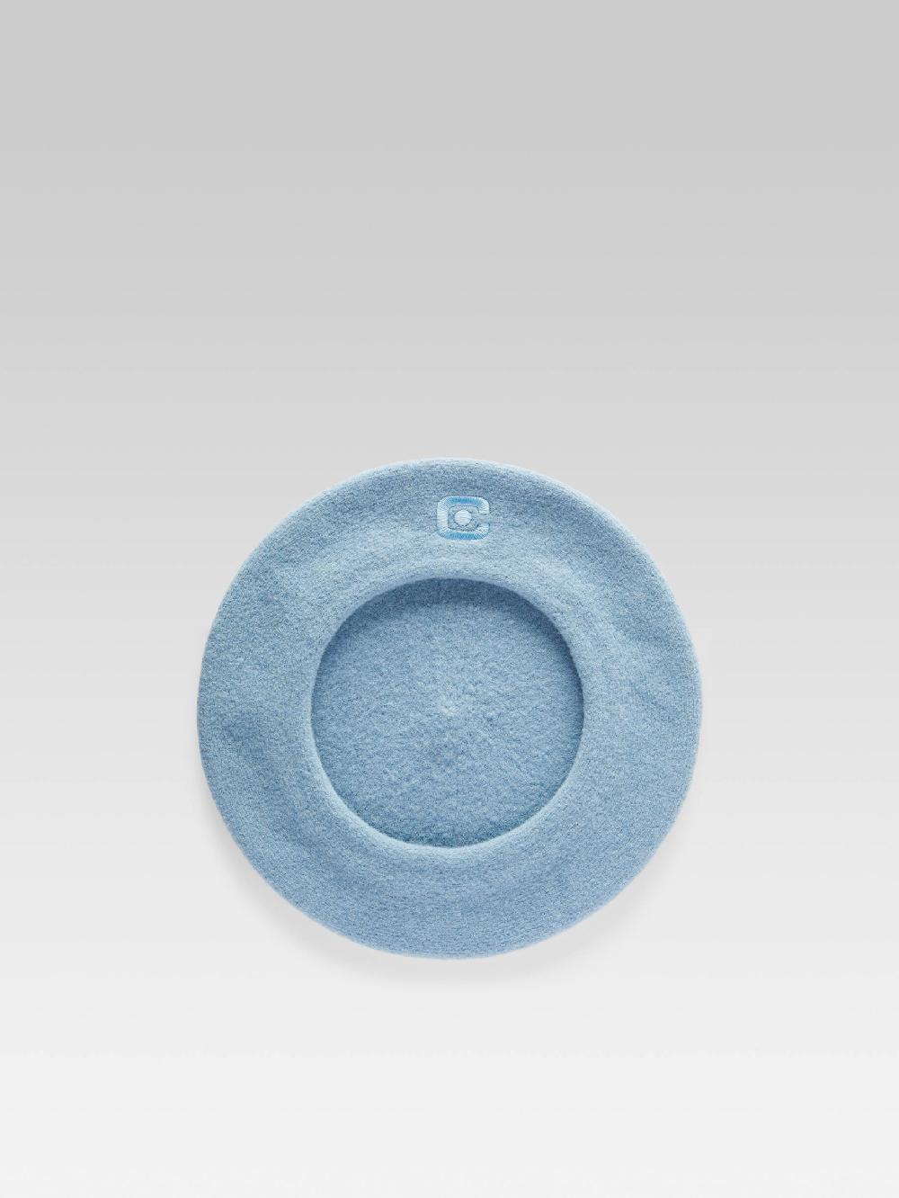 Carel Béret Laine Bleu Jean Logo C