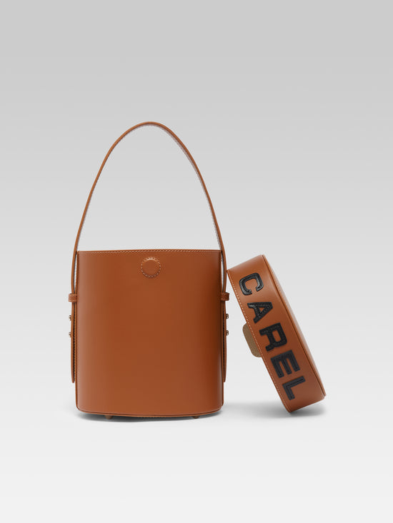 Carel Bibi - Sac Seau Cuir Marron