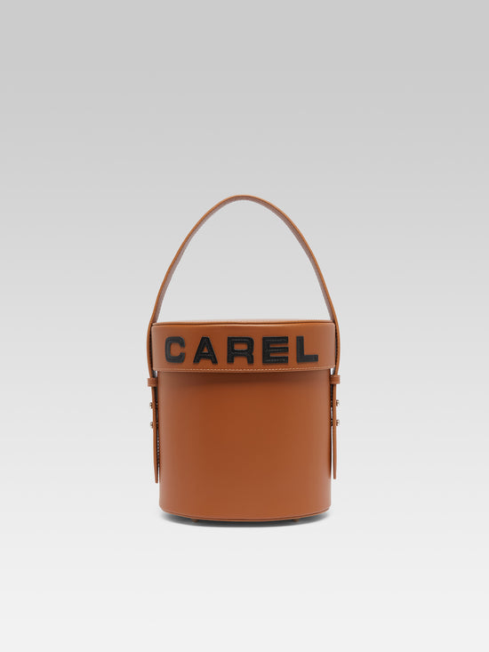 carel Bibi - Sac seau cuir marron