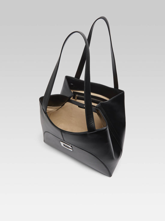 Carel Clemenceau - Sac Cabas Cuir Noir
