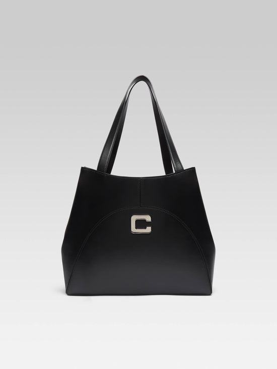 carel Clemenceau - Sac cabas cuir noir