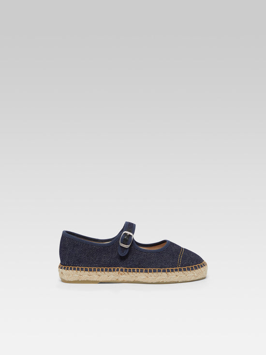 carel Colza - Espadrilles babies toile jean brut
