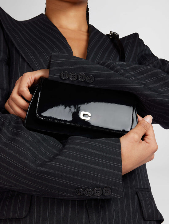 Carel Elysee - Sac épaule Cuir Verni Noir