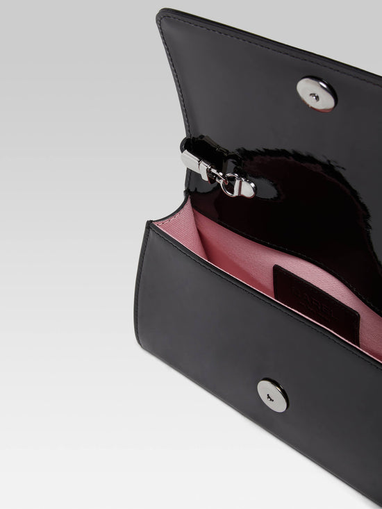 Carel Elysee - Sac épaule Cuir Verni Noir