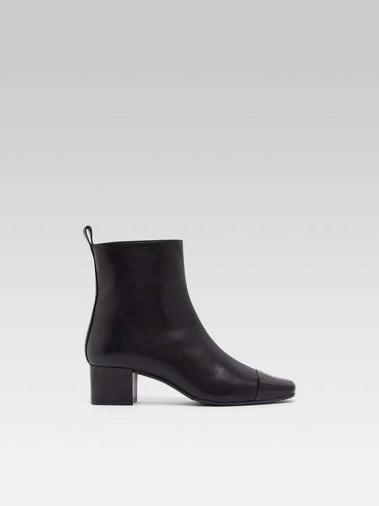 carel Estime - Bottines cuir et verni noir