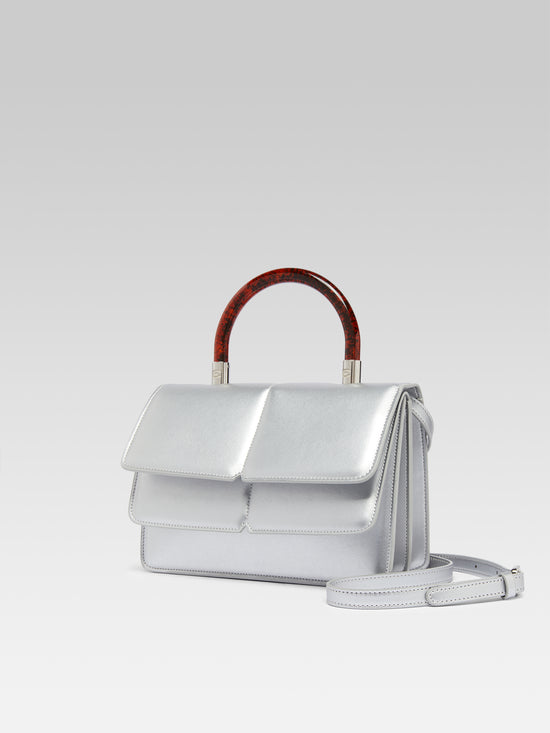 carel Georges - Sac à main Appleskin argent