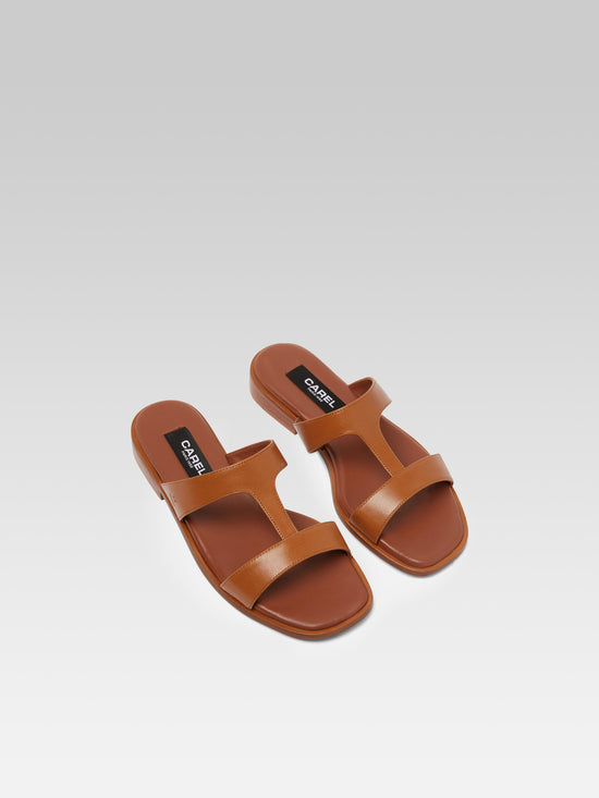 Carel Ilienne - Mules Cuir Camel