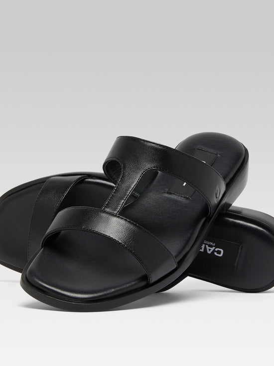Carel Ilienne - Mules Cuir Noir