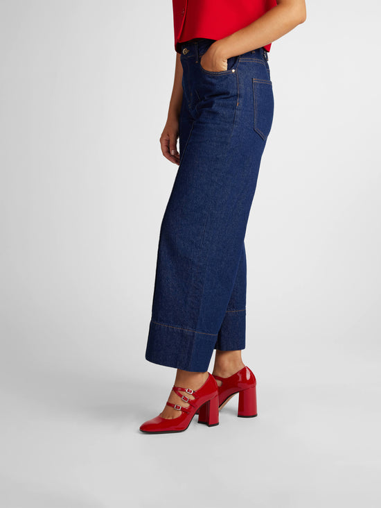 Carel Keel - Escarpins Babies Cuir Verni Noir