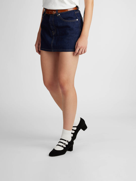 Carel Kina - Escarpins Babies Cuir Velours Noir