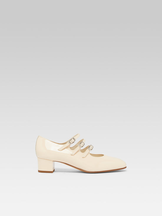 carel KINA Escarpins babies cuir verni nude