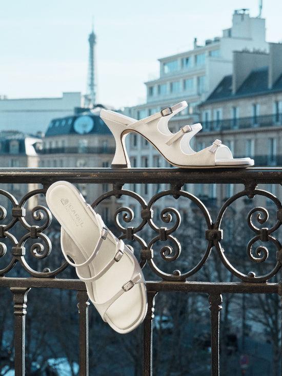 Carel Kitty - Mules Tissu Blanc