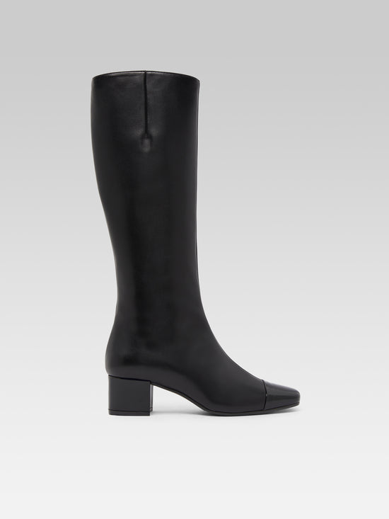 carel Malaga - Bottes cuir et verni noir