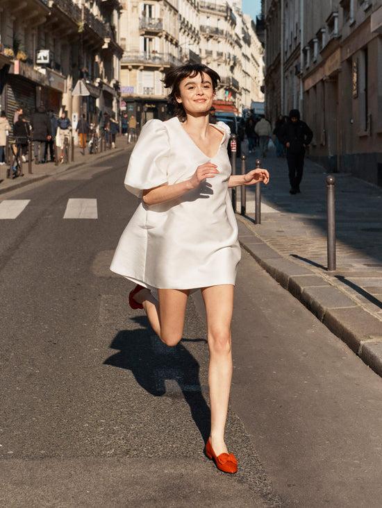 Carel Marquis - Ballerines à Noeud Cuir Verni Rouge