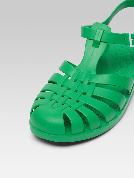 Carel Meduse - Sandales Plastique Vert Gazon