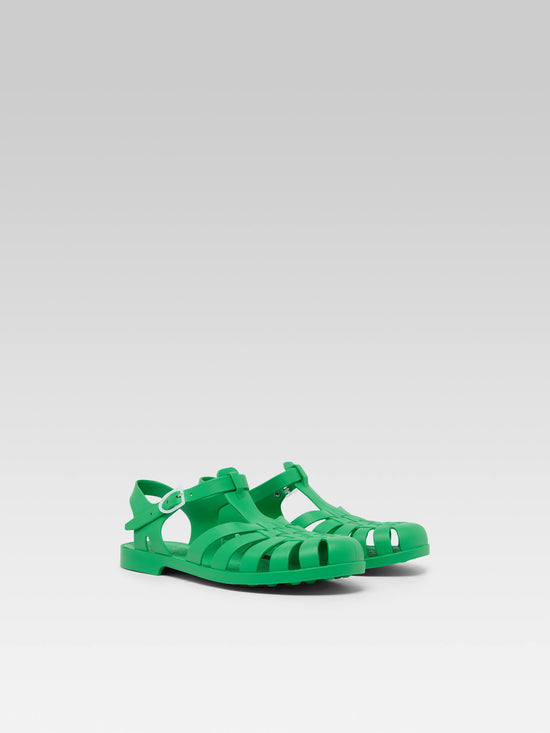 Carel Meduse - Sandales Plastique Vert Gazon