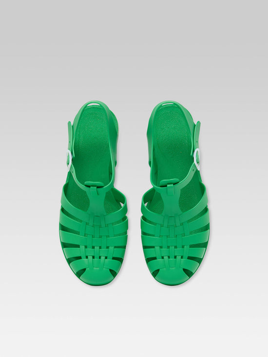 Carel Meduse - Sandales Plastique Vert Gazon