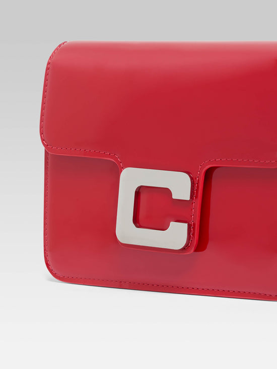 Carel Mini Sorbonne - Sac Cuir Verni Rouge