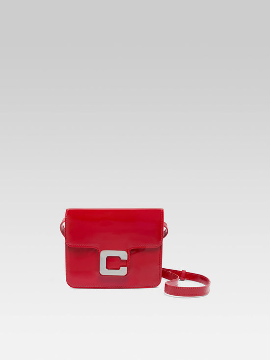 carel Mini sorbonne - Sac cuir verni rouge