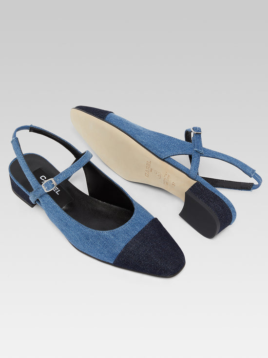 Carel Oceano - Slingback Tissus Bi-jeans