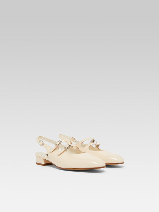 Carel PECHE Babies Slingback Cuir Verni Nude
