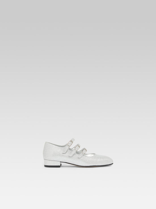 carel Petite kina - Babies cuir laminé argent