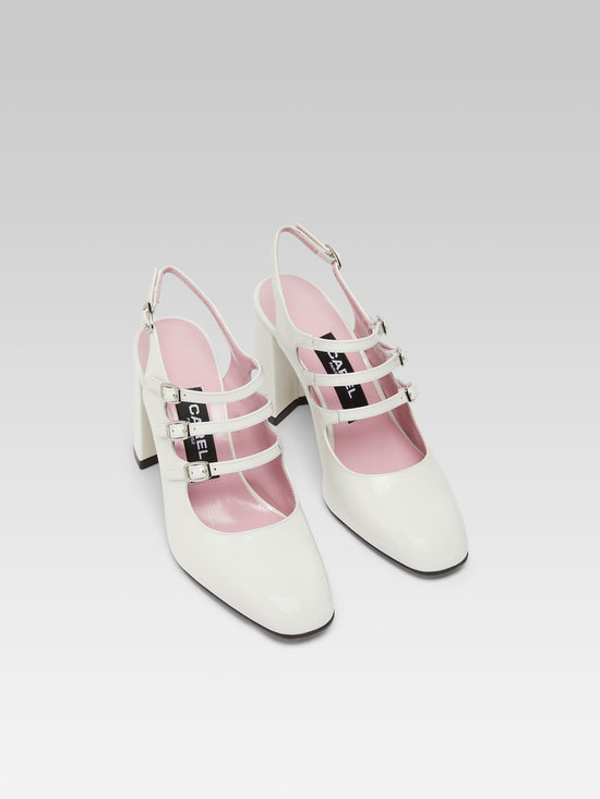 Carel Promise - Babies Slingback Cuir Verni Ivoire