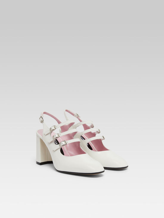 Carel Promise - Babies Slingback Cuir Verni Ivoire
