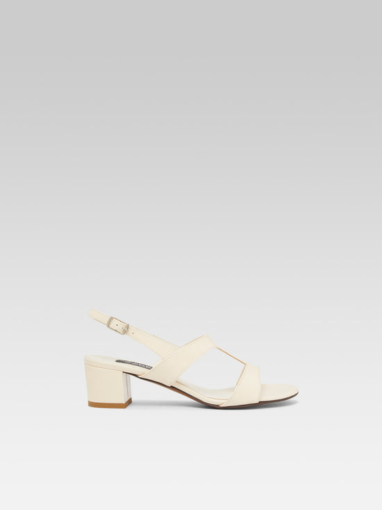 carel Romy - Sandales slingback cuir verni nude carel Romy - Sandales slingback cuir verni nude