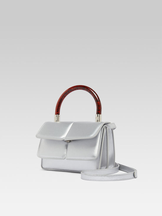 Carel Simone - Sac à Main Appleskin Argent