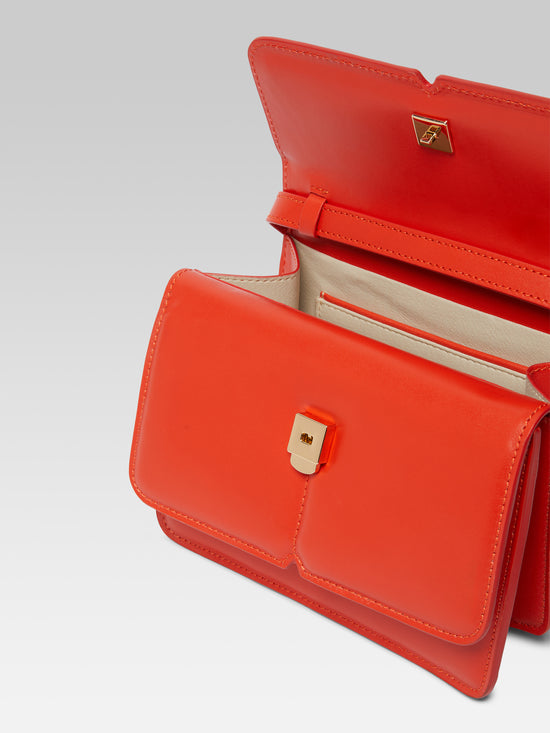 Carel Simone - Sac à Main Cuir Upcyclé Orange