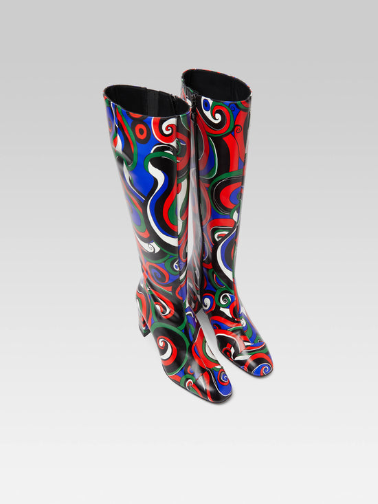 Carel Sunrise - Bottes Cuir Imprimé Multicolore