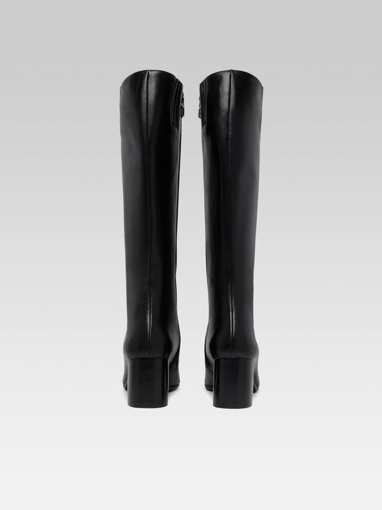 Carel Sunrise - Bottes Cuir Noir Et Verni Noir