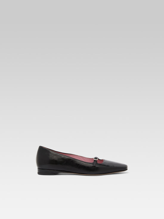 carel Emilie - Ballerines cuir naplack noir | Carel Paris