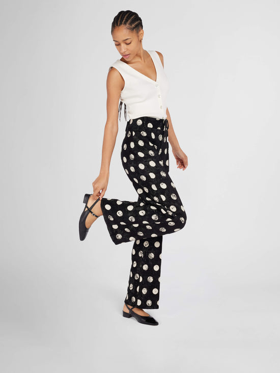 Carel Oceano - Slingback Cuir Noir Et Cuir Verni Noir – Carel Paris