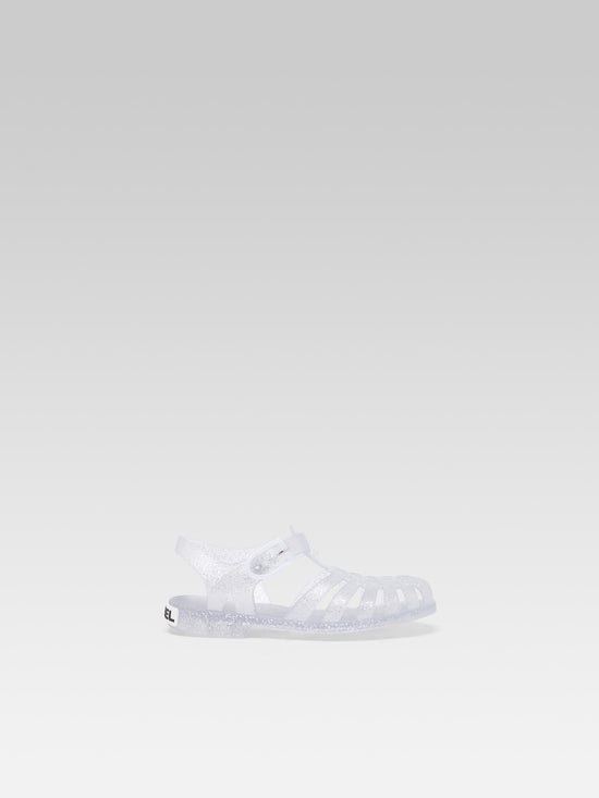 carel Petite Meduse - Sandales plastique transparents à paillettes