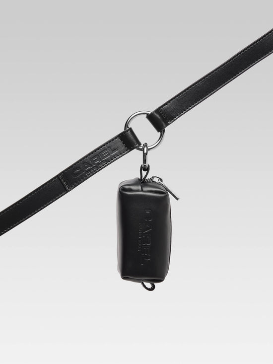 Carel Rintintin - Distributeur De Sacs Canin Cuir Noir