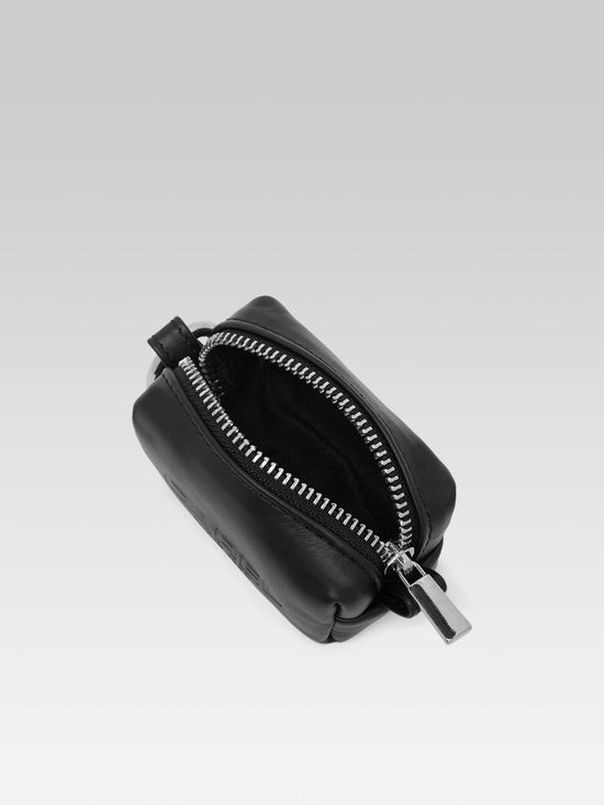 Carel Rintintin - Distributeur De Sacs Canin Cuir Noir