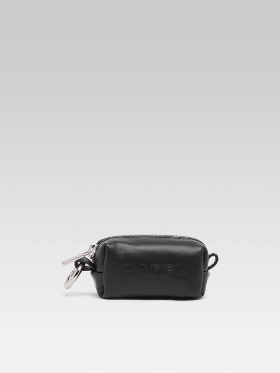 carel Rintintin - Distributeur de sacs canin cuir noir