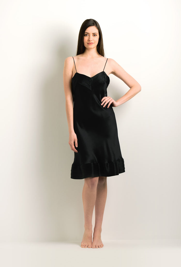 carine gilson Nuisette en soie noire