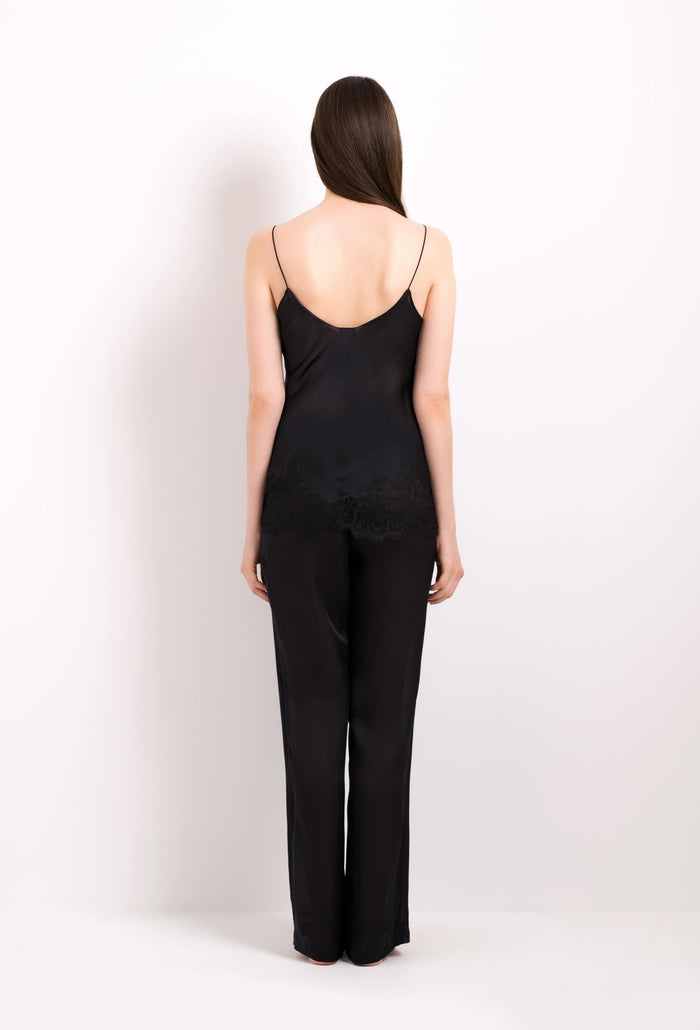 Carine Gilson Pantalon De Pyjama En Soie – Noir