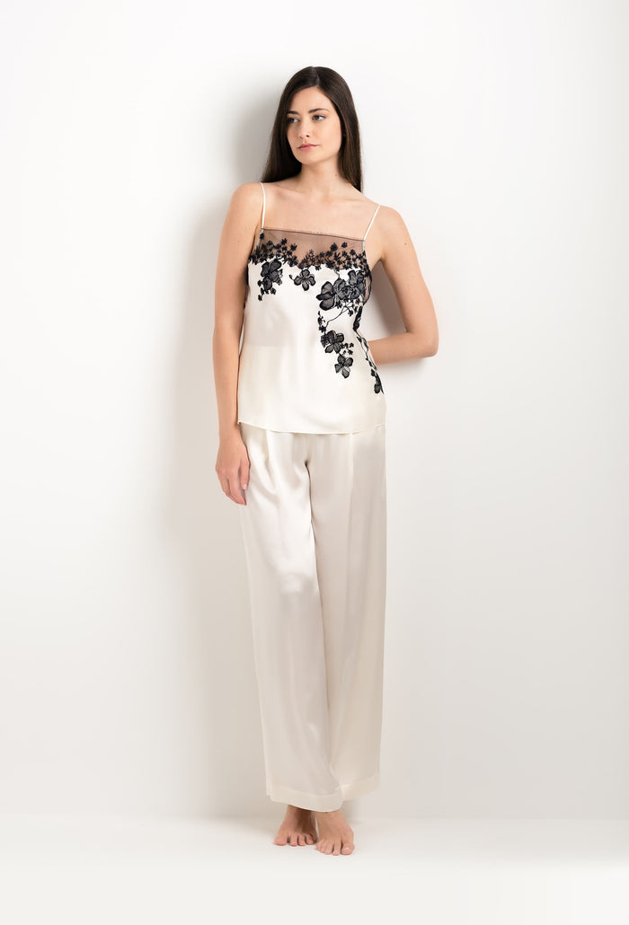Carine Gilson Pantalon De Pyjama En Soie Perle