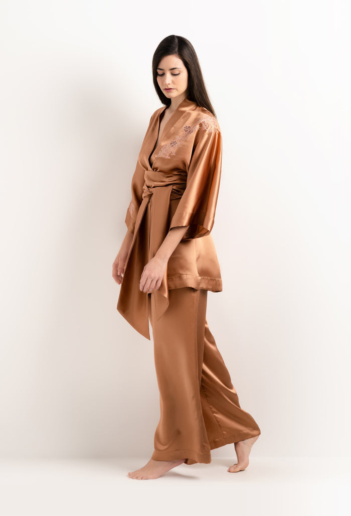 Carine Gilson Pantalon De Pyjama En Soie Sahara