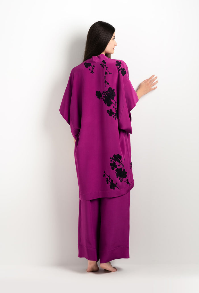 Carine Gilson Pantalon De Pyjama En Soie Violine