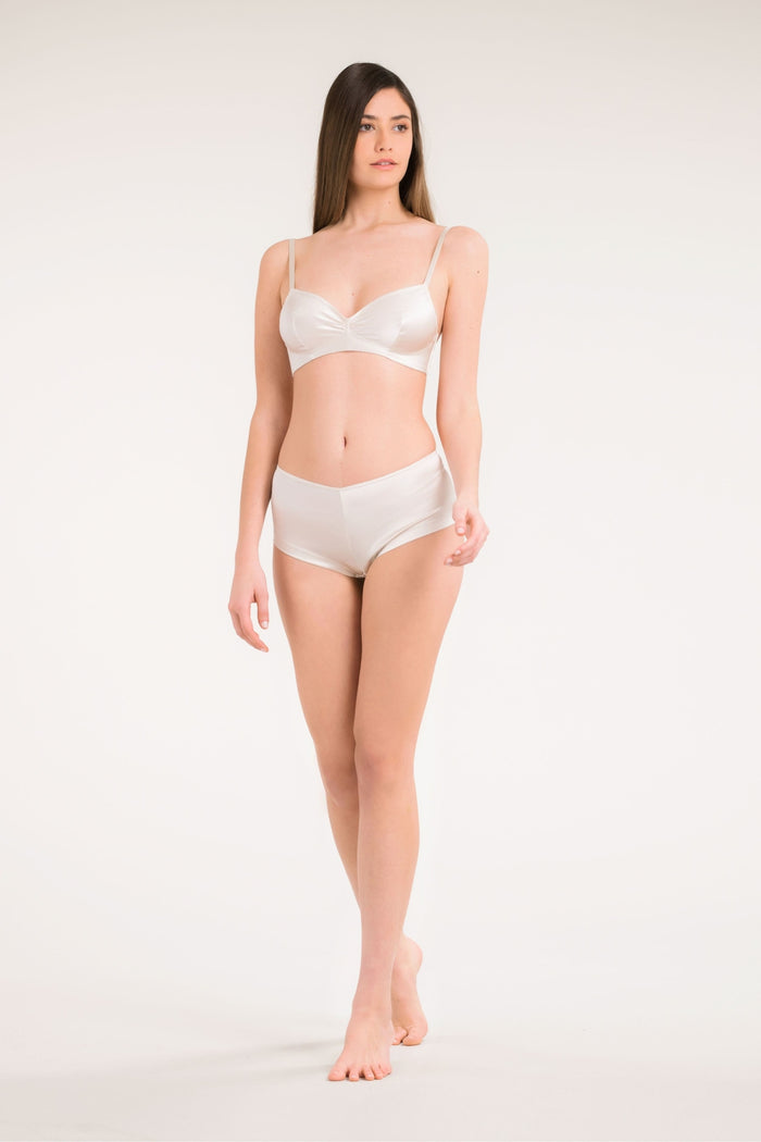 carine gilson Slip en soie lycra Offwhite carine gilson Slip en soie lycra Offwhite