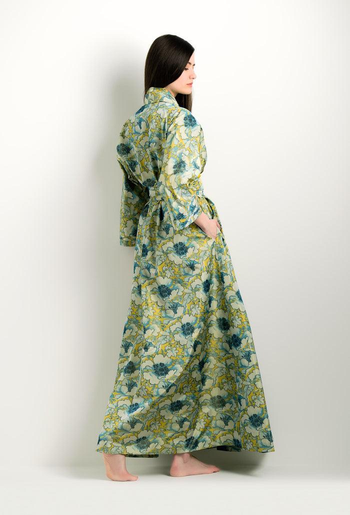 Carine Gilson Kimono Raglan Long En Soie Taffetas Amoureuse Empire