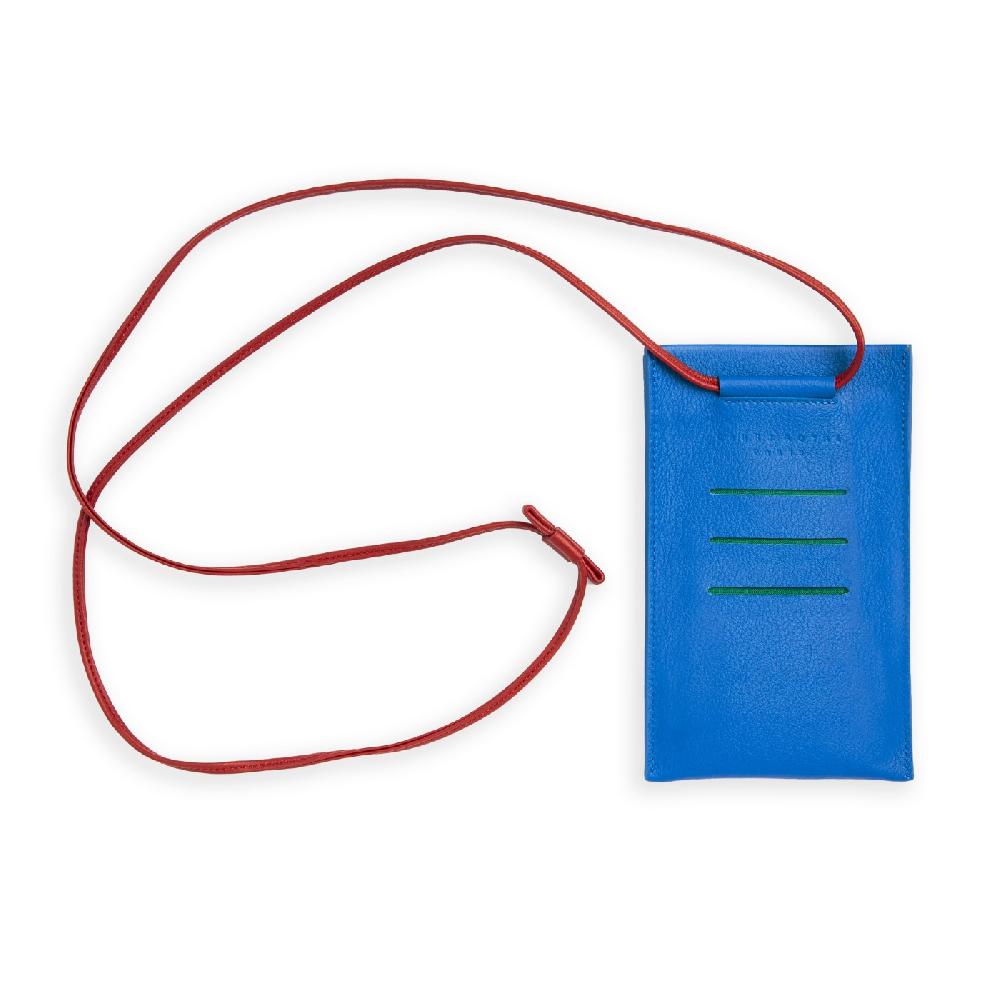 carré royal Etui-téléphone en cuir Bleu-ciel