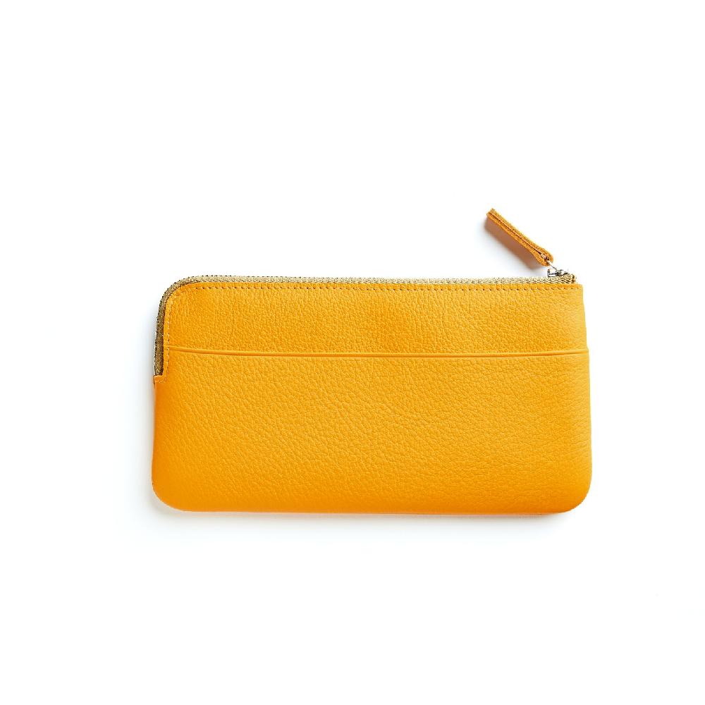 Carré Royal Pochette Jaune En Cuir - Carré Royal