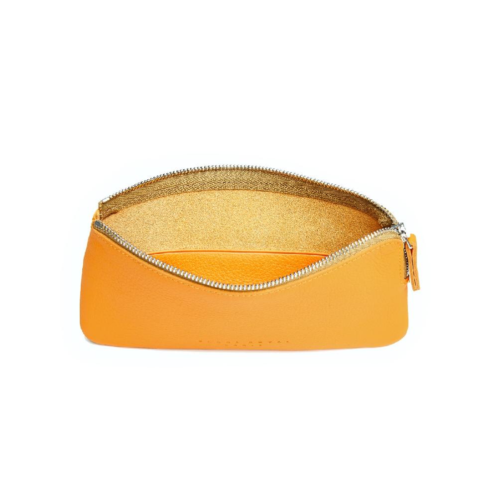 carré royal Pochette Jaune en Cuir - Carré Royal